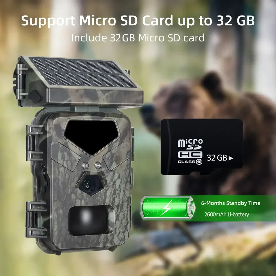 Compact Solar-Powered Trail Camera