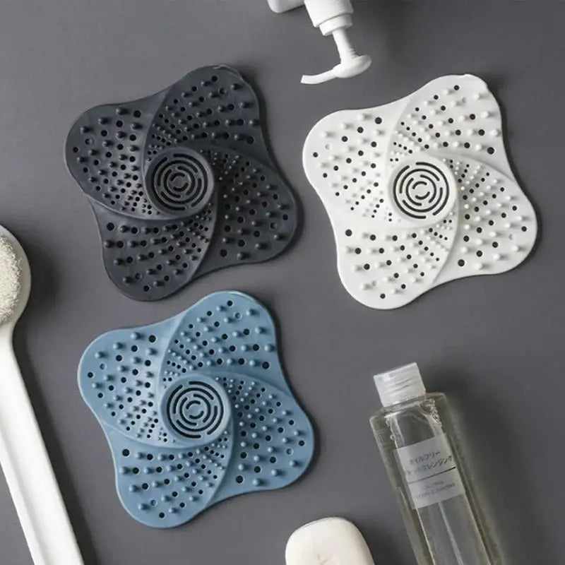 Anti-Clog Spiral Shower Drain Hair Catcher