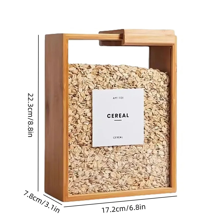 Bamboo Cereal Dispenser