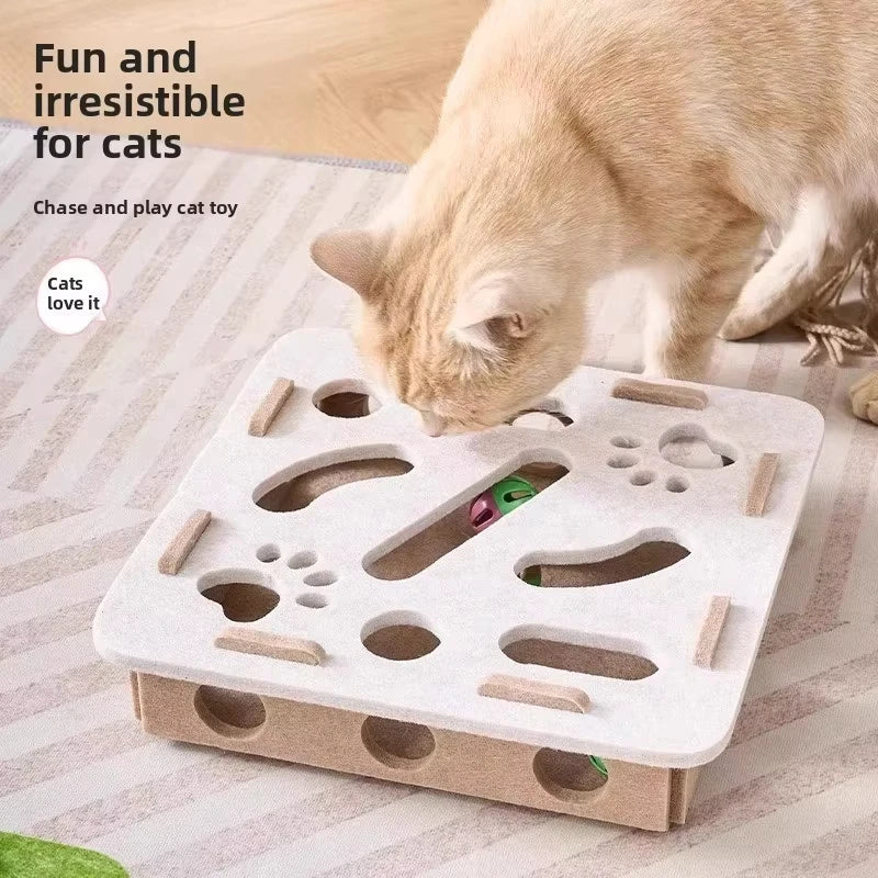 Felt Cat Puzzle Toy Box