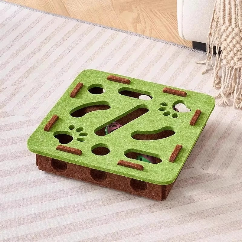 Felt Cat Puzzle Toy Box