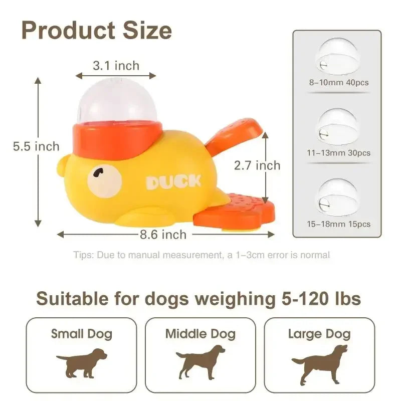 Cartoon Duck Puzzle Feeder for Dogs