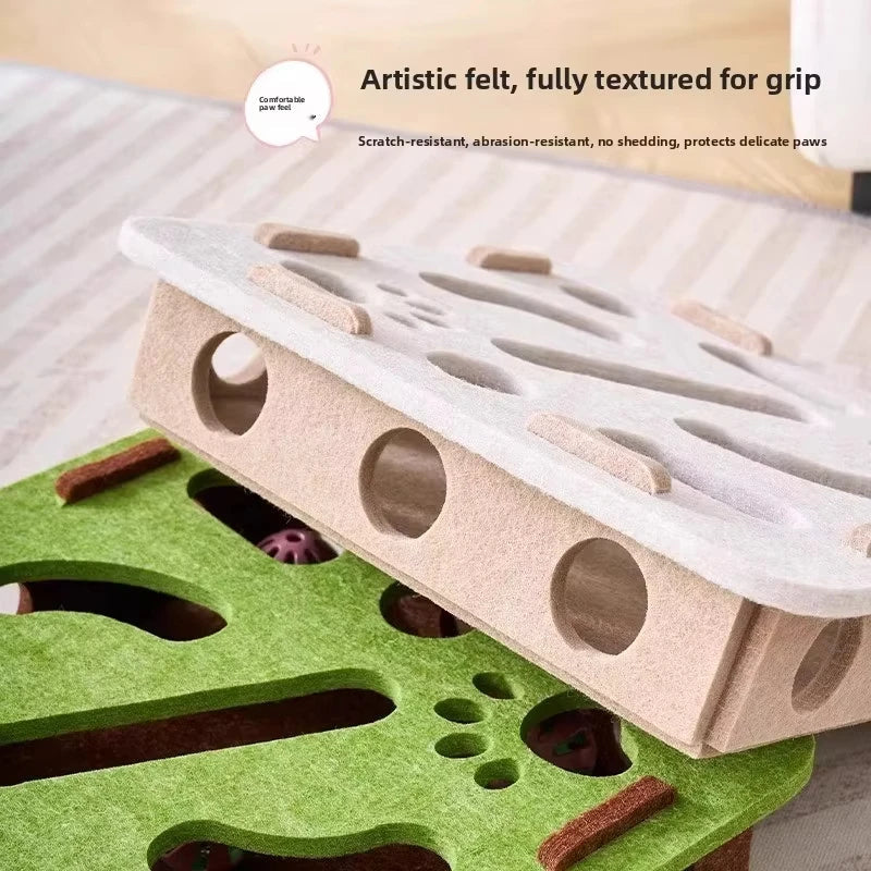 Felt Cat Puzzle Toy Box