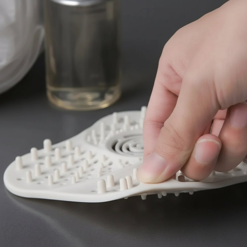 Anti-Clog Spiral Shower Drain Hair Catcher