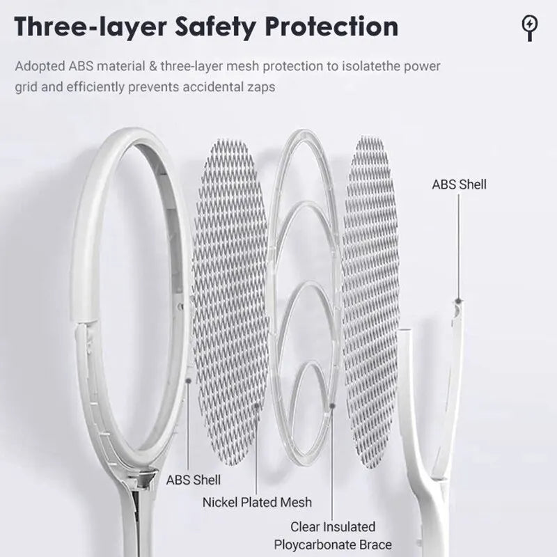 5-in-1 Fast-Charging Bug Zapper Racket