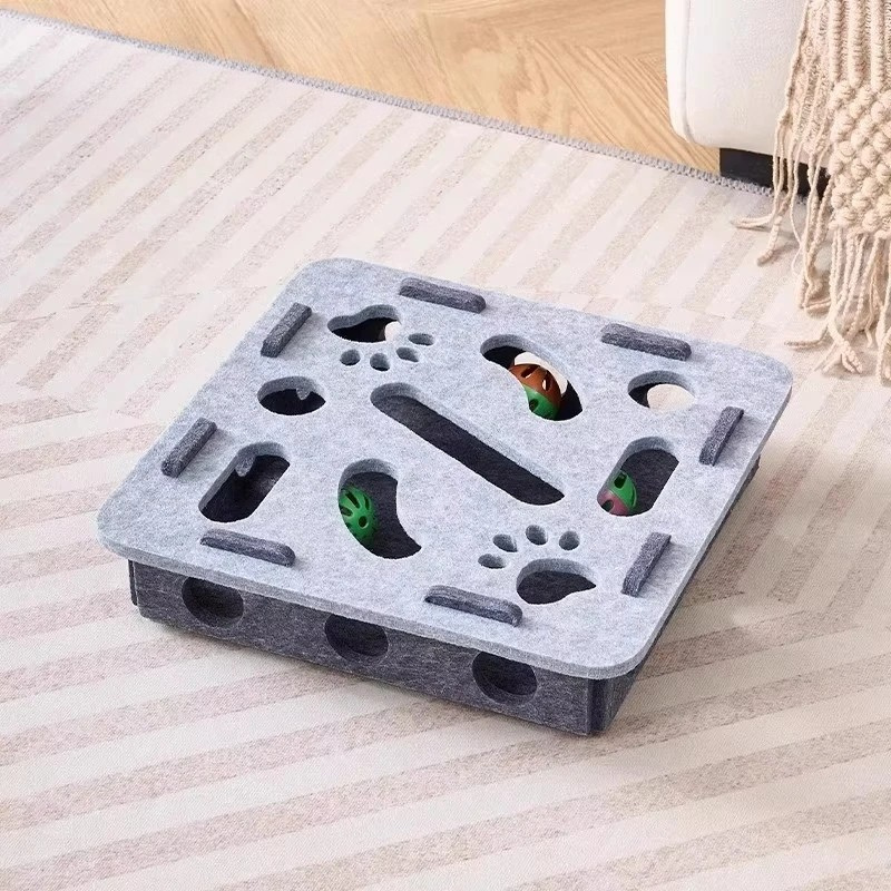 Felt Cat Puzzle Toy Box