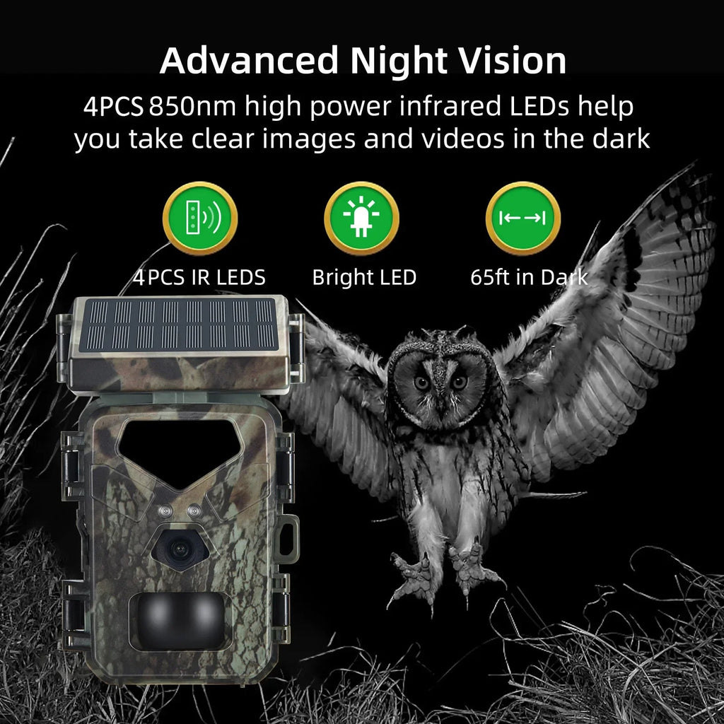 Compact Solar-Powered Trail Camera
