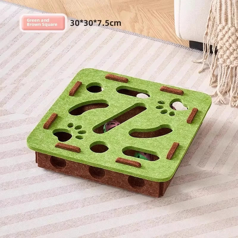 Felt Cat Puzzle Toy Box