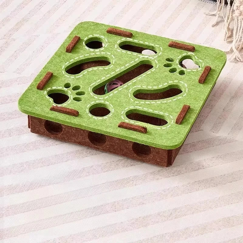 Felt Cat Puzzle Toy Box