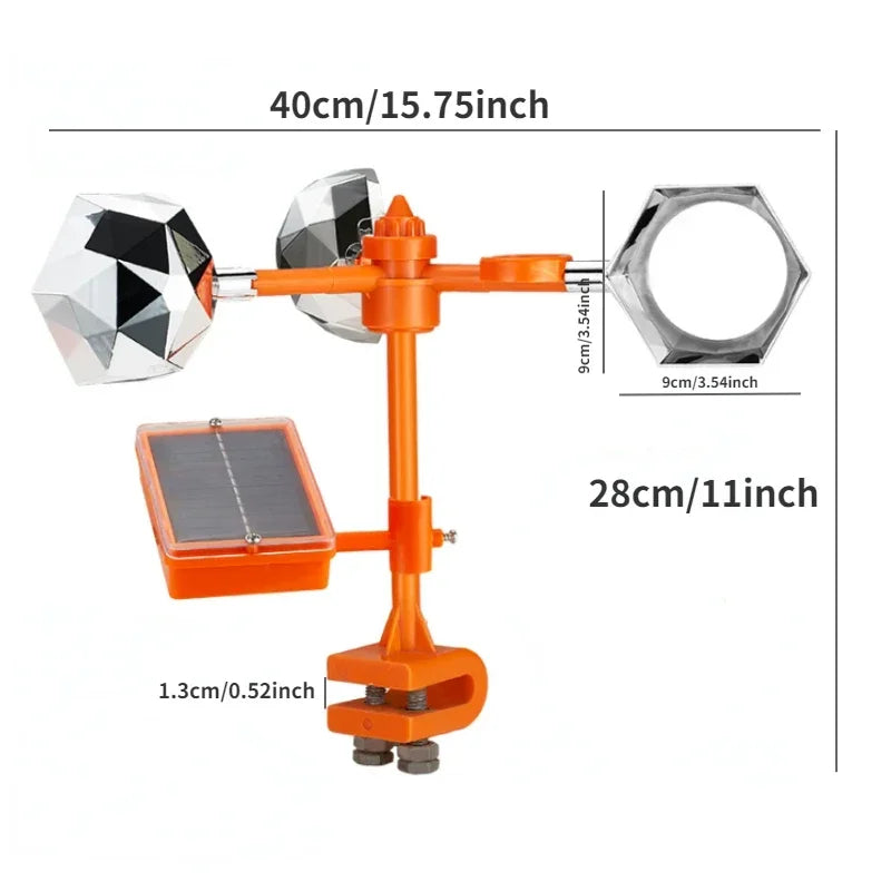 360° Reflective Solar Powered Bird Repeller