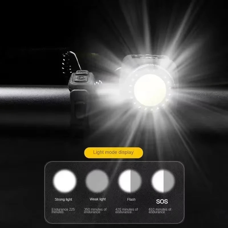 Electric Bike Horn & Front Light Combo