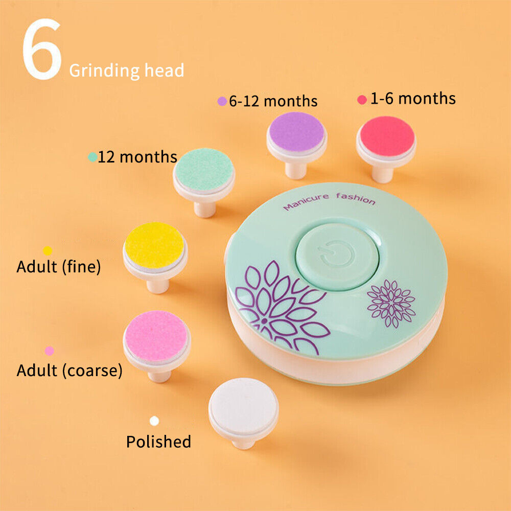 Baby Nail Trimmer – 6 Grinding Heads
