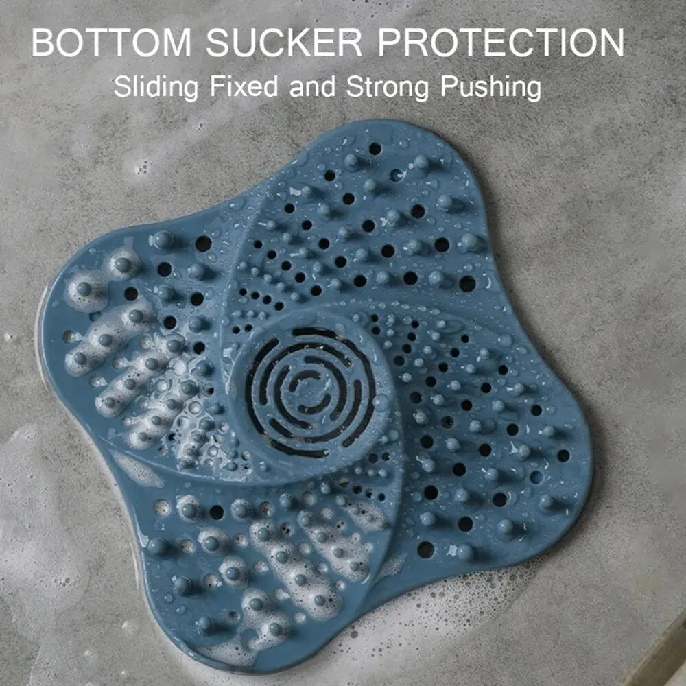 Anti-Clog Spiral Shower Drain Hair Catcher