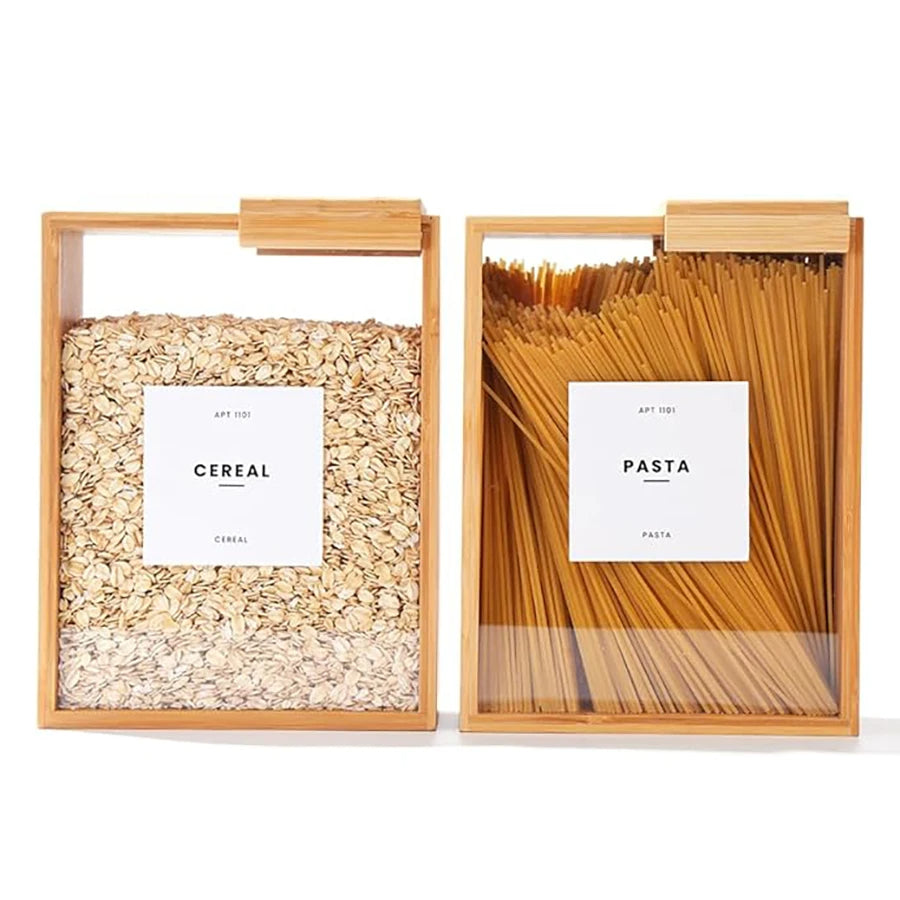 Bamboo Cereal Dispenser