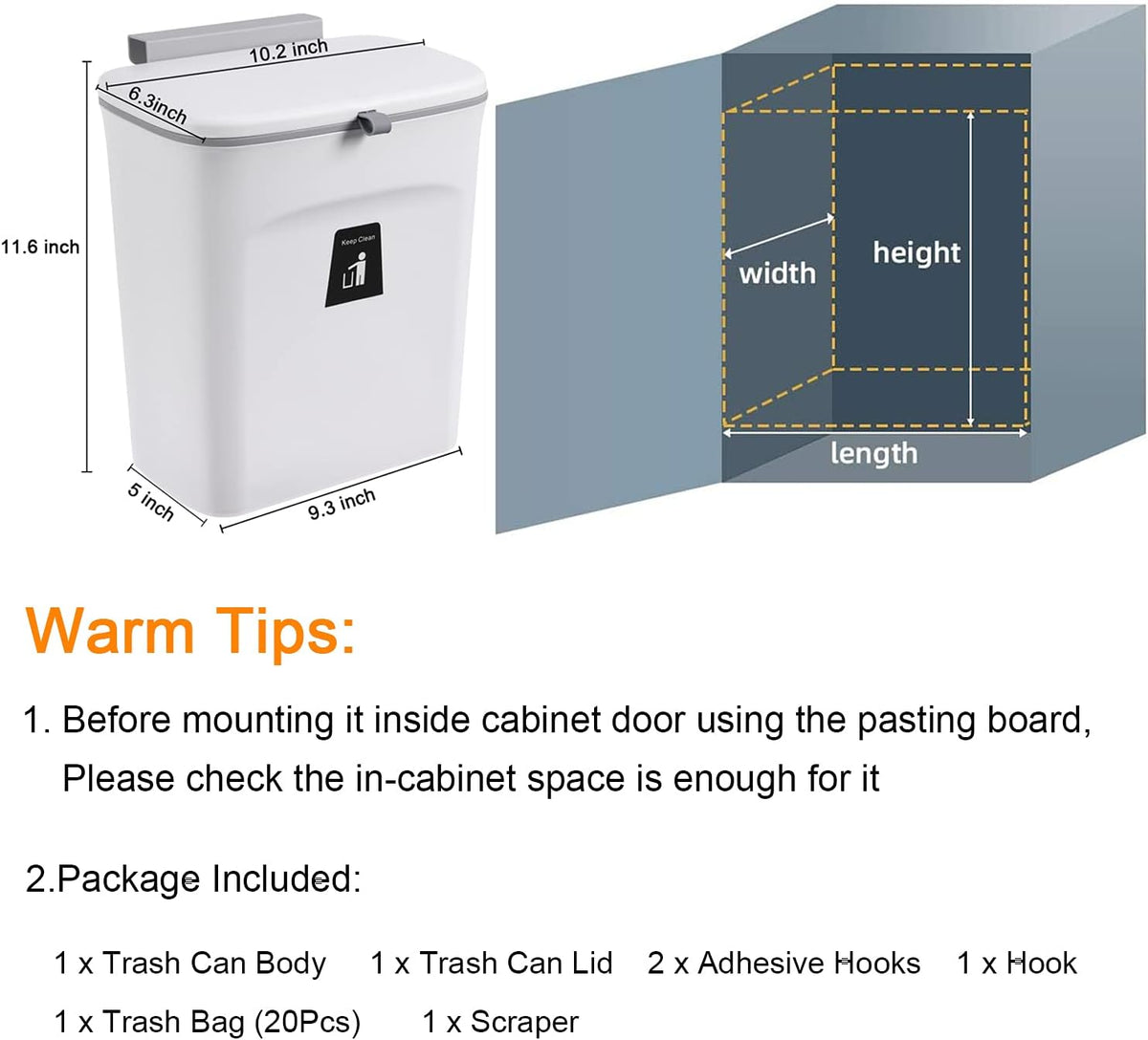 2.4-Gallon Kitchen Compost Bin