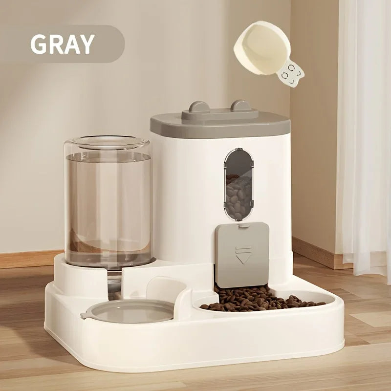 2-in-1 Dog & Cat Feeder with Water Dispenser