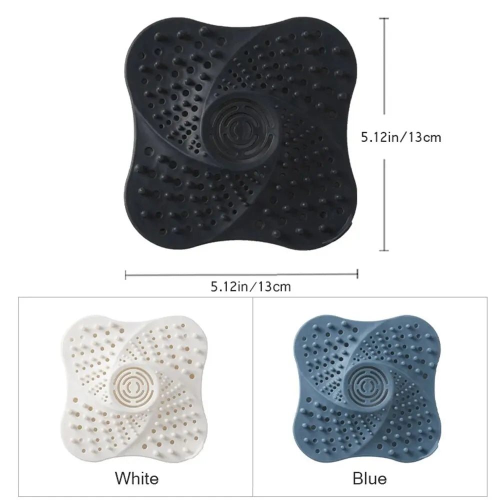 Anti-Clog Spiral Shower Drain Hair Catcher