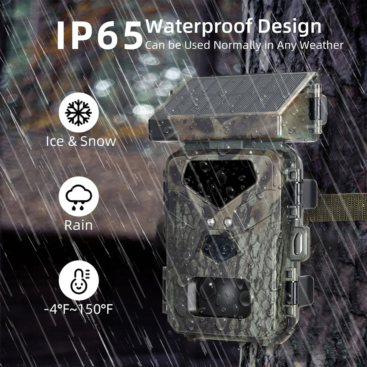 Compact Solar-Powered Trail Camera