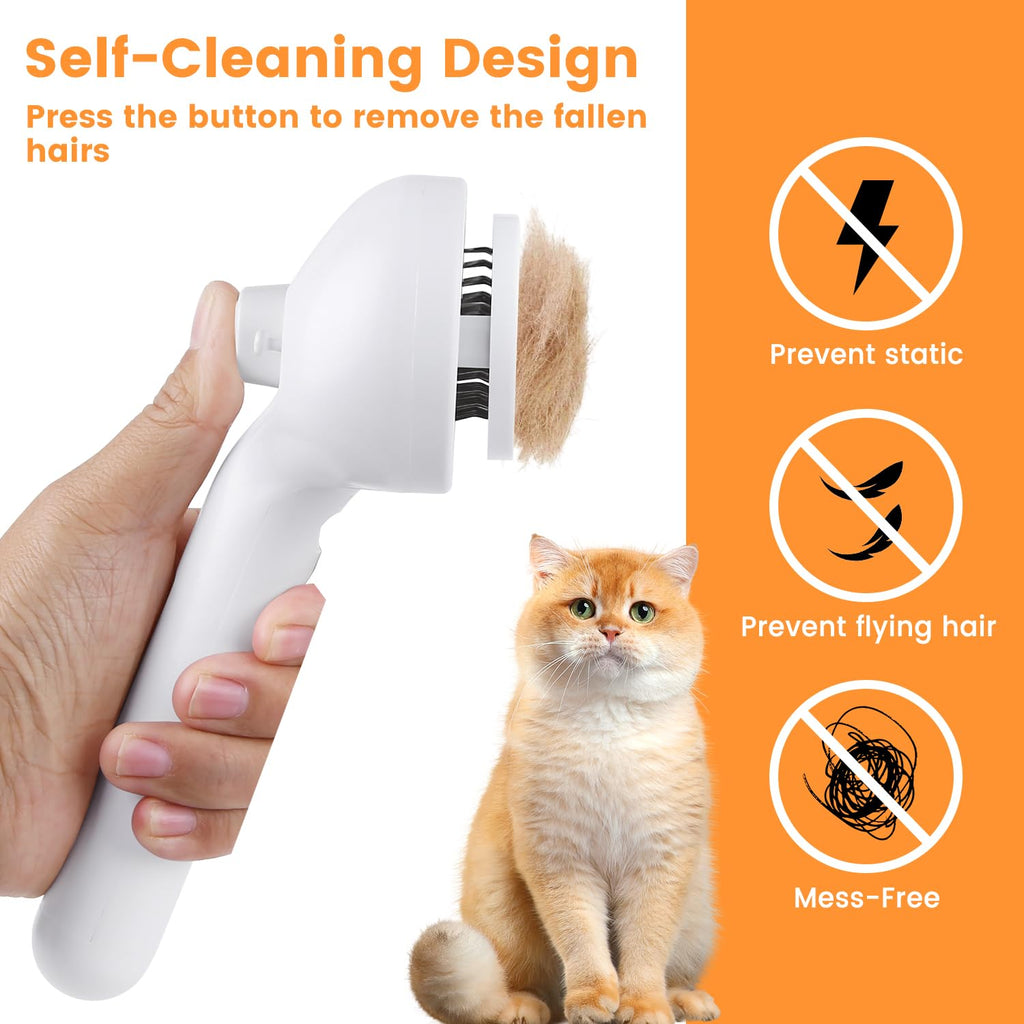 Steam Grooming Brush for Cats & Dogs