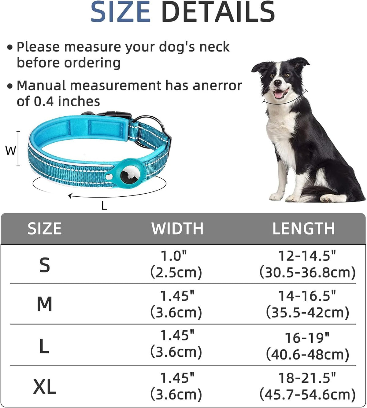 AirTag-Compatible Dog Collar