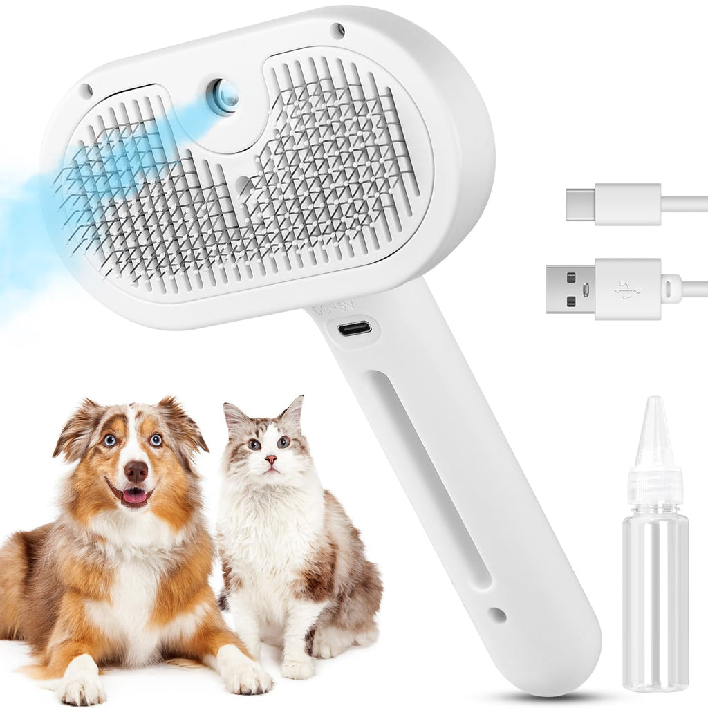 Steam Grooming Brush for Cats & Dogs