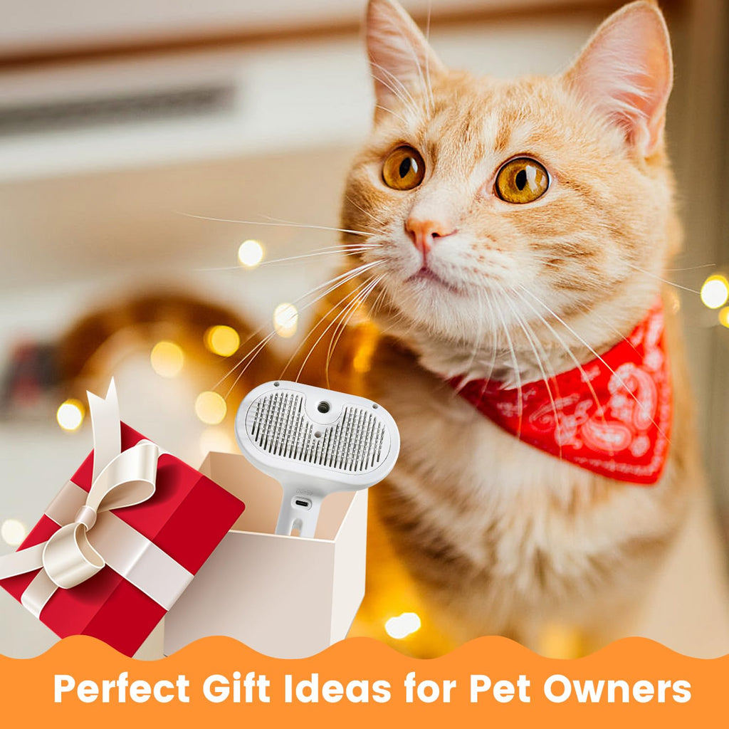 Steam Grooming Brush for Cats & Dogs