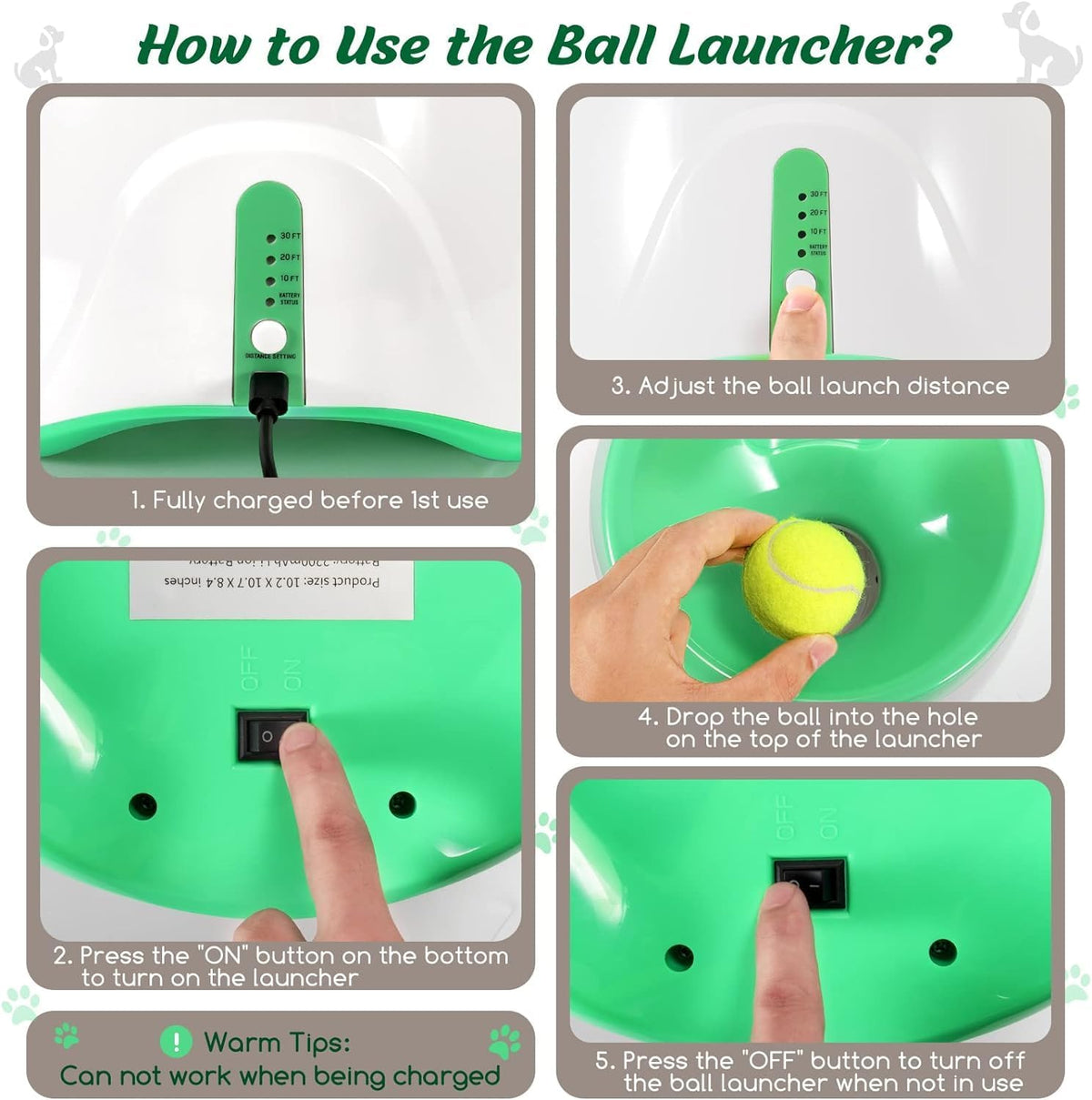 Automatic Dog Ball Launcher – 3 Distance Settings