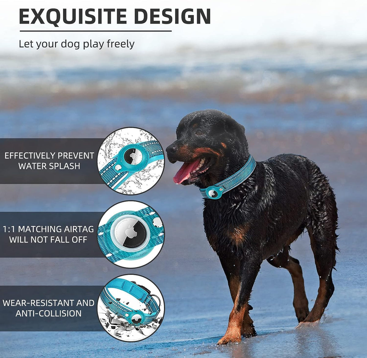 AirTag-Compatible Dog Collar