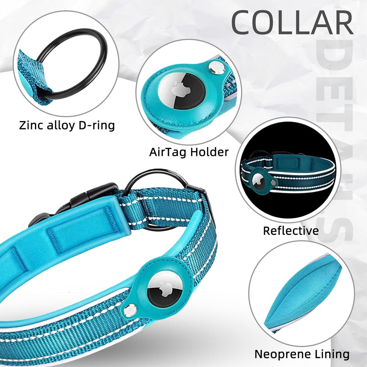 AirTag-Compatible Dog Collar