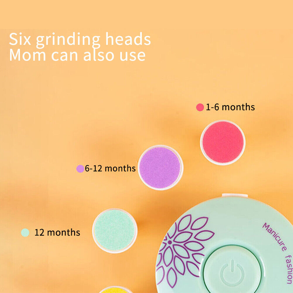 Baby Nail Trimmer – 6 Grinding Heads