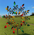 Kinetic Metal Windmill Wind Spinner for Garden