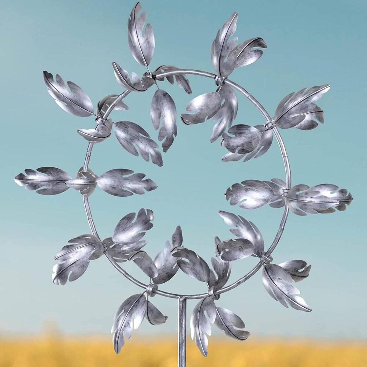 Kinetic Metal Windmill Wind Spinner for Garden