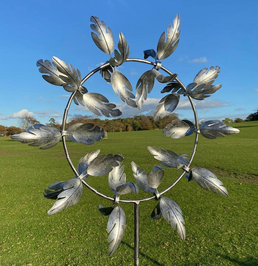 Kinetic Metal Windmill Wind Spinner for Garden