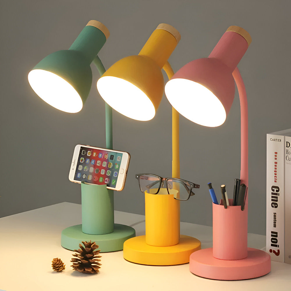 Nordic LED Table Lamp with Pen Holder