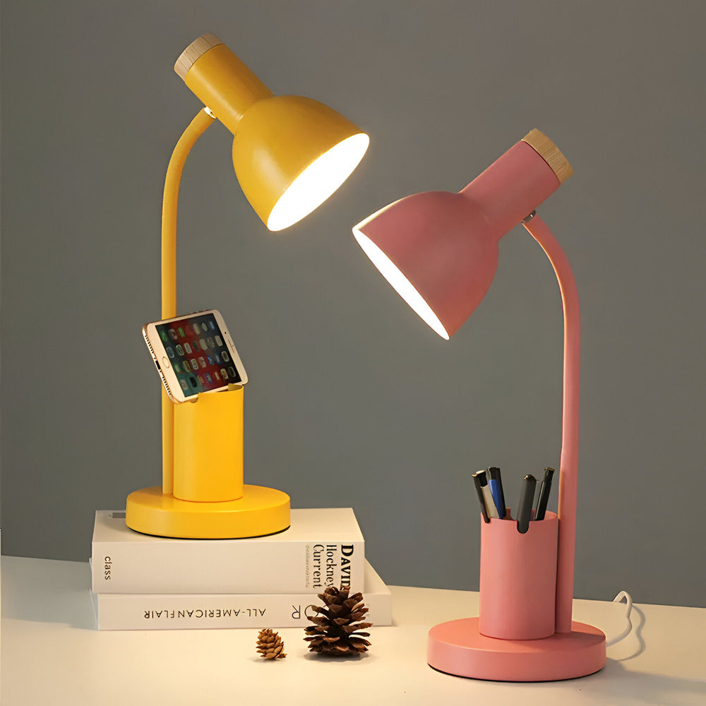 Nordic LED Table Lamp with Pen Holder
