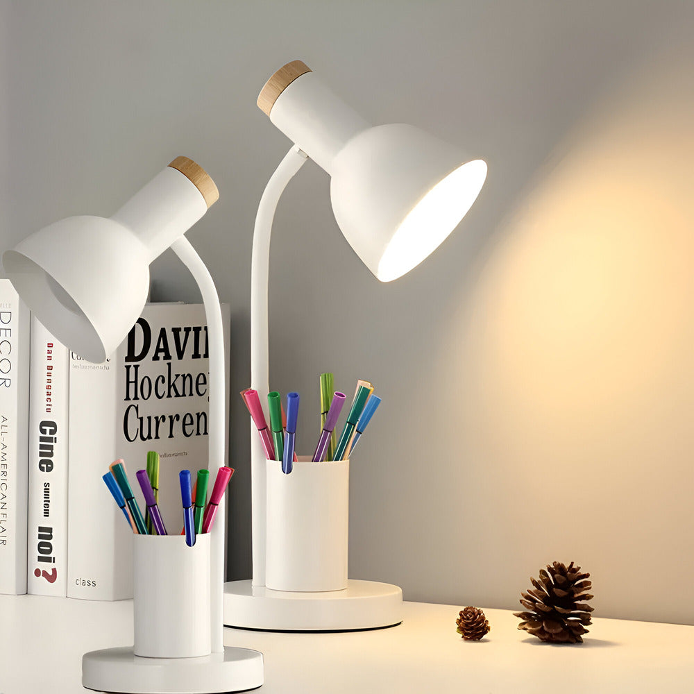 Nordic LED Table Lamp with Pen Holder