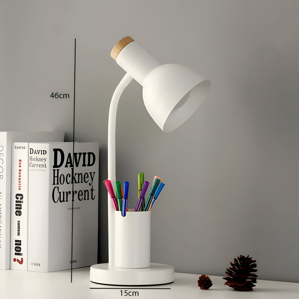Nordic LED Table Lamp with Pen Holder