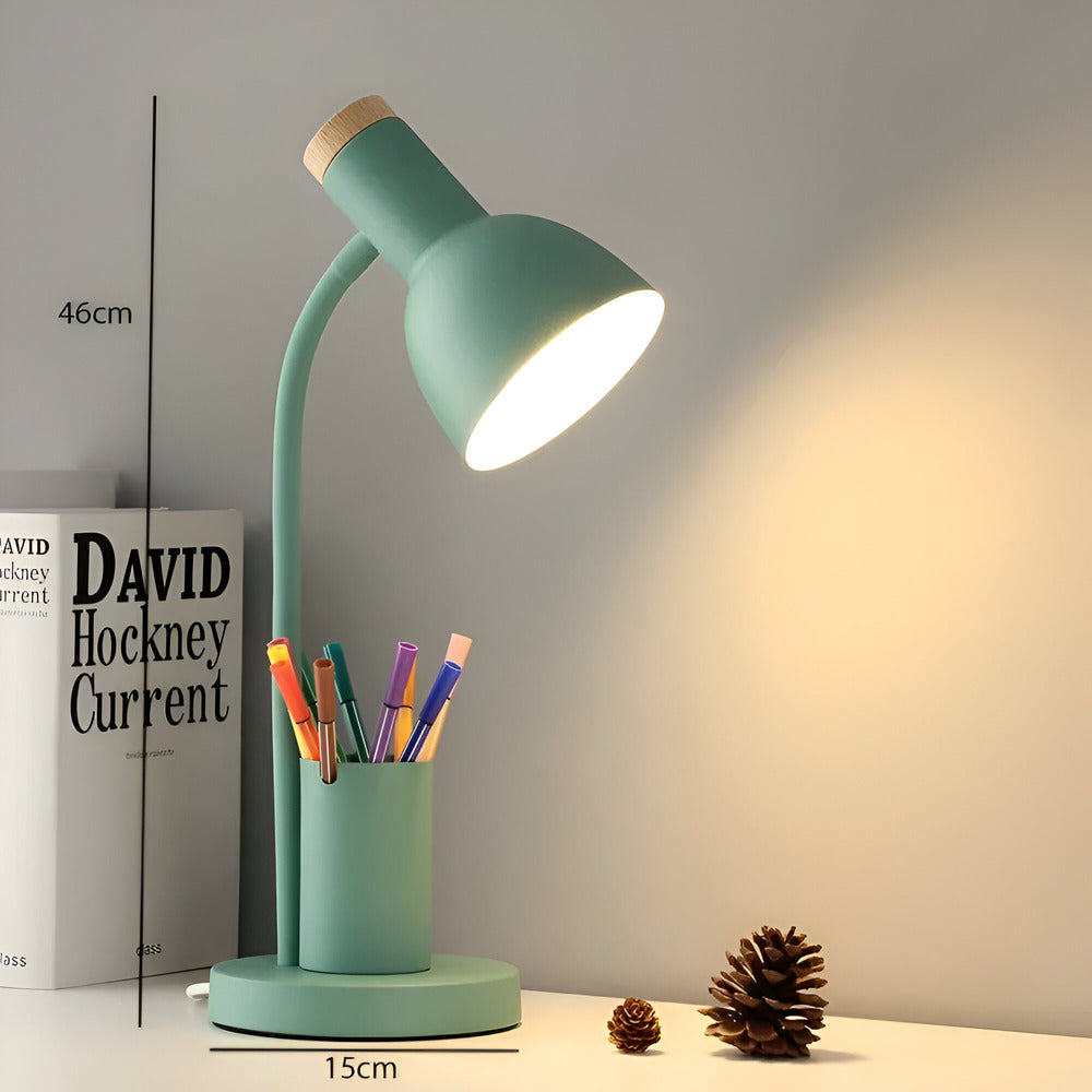 Nordic LED Table Lamp with Pen Holder