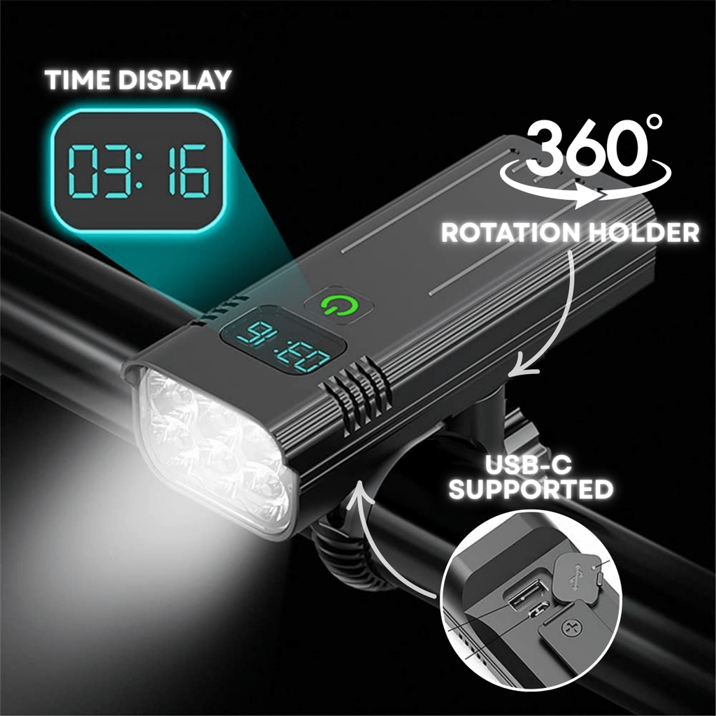 5000 Lumen USB-C Rechargeable Bike Light