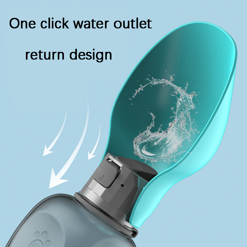 Travel Water Bottle for Dogs with Foldable Bowl