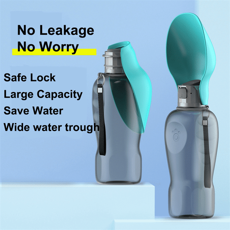 Travel Water Bottle for Dogs with Foldable Bowl
