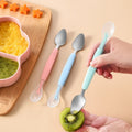 Double-Head Silicone Baby Feeding Spoon