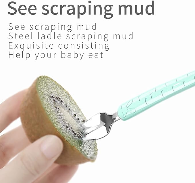 Double-Head Silicone Baby Feeding Spoon