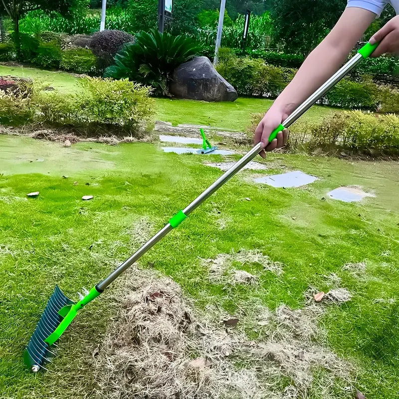 Long-Reach Thatch Rake for Dead Grass