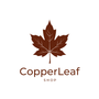 CopperLeaf Shop logo - maple leaf icon with wordmark