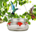 Clear Flower-Shaped Hummingbird Feeder