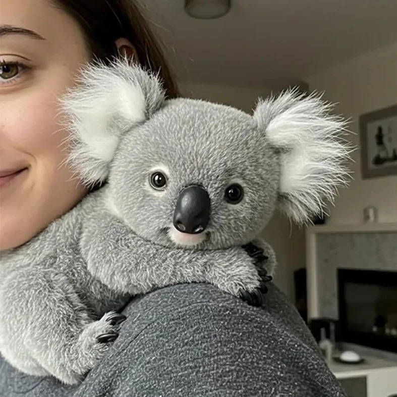 Realistic Koala Plush – Stress Relief Comfort Toy