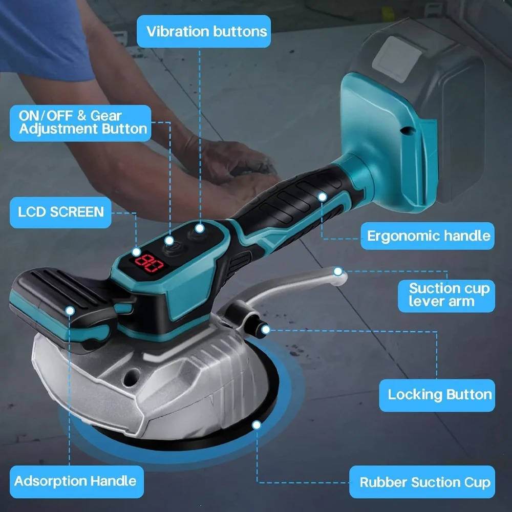 Vibrating Tile Suction Placement Tool