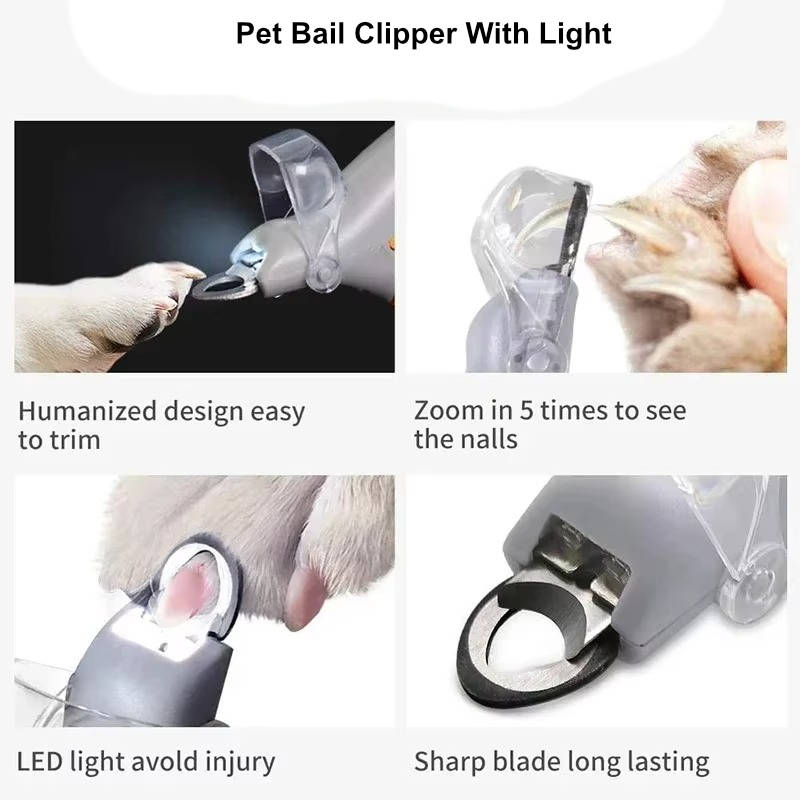 Pet Nail Clipper with LED Light