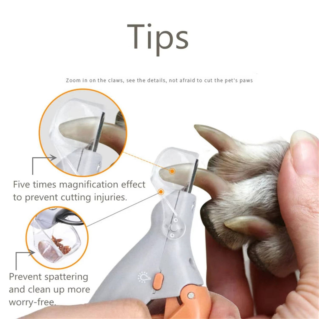 Pet Nail Clipper with LED Light